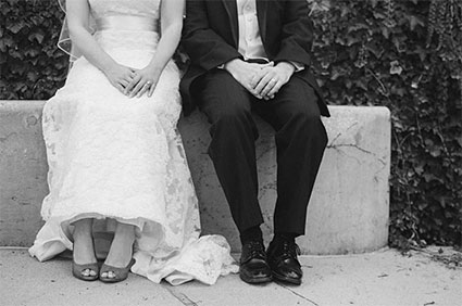  A bride and groom considering Wisconsin marital property law